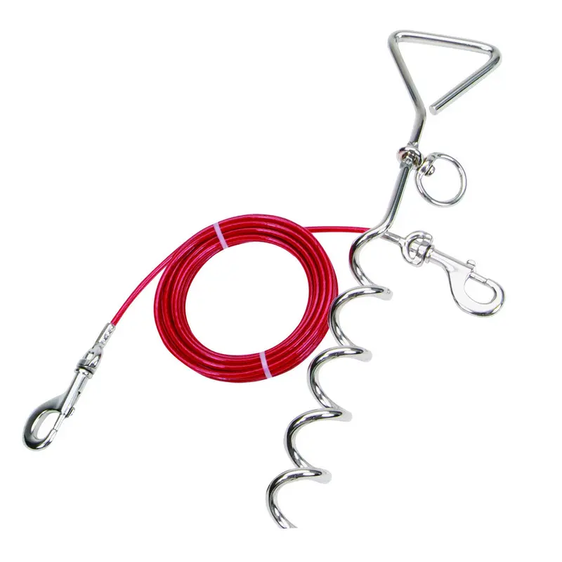 Coastal Titan Spiral Stake & 15' Heavy Tie Out Combo Up to 80 lbs. 