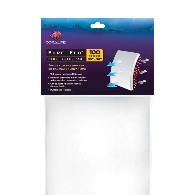 Coralife Pure-Flo Fine Filter Pads 100mc 36 X 30 Inches