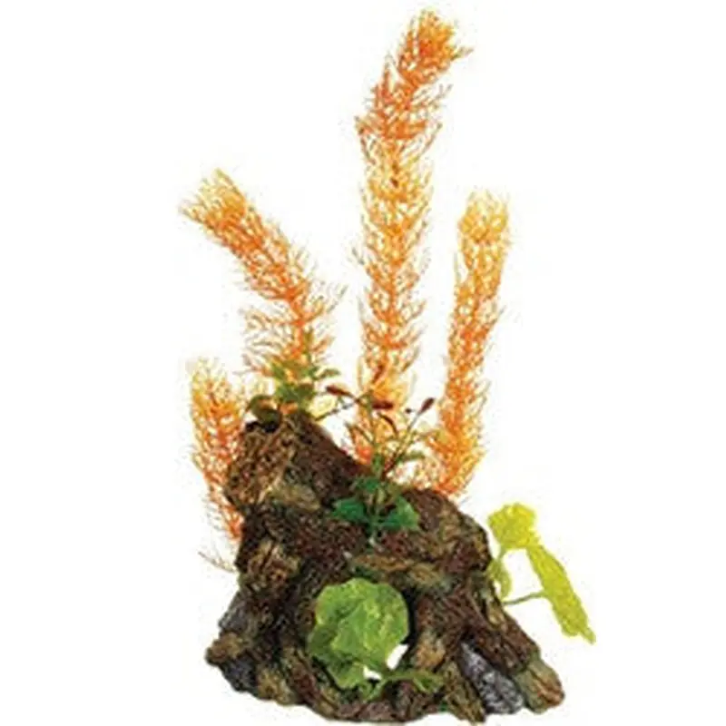 Marina Deco-wood With Plant Large 12062