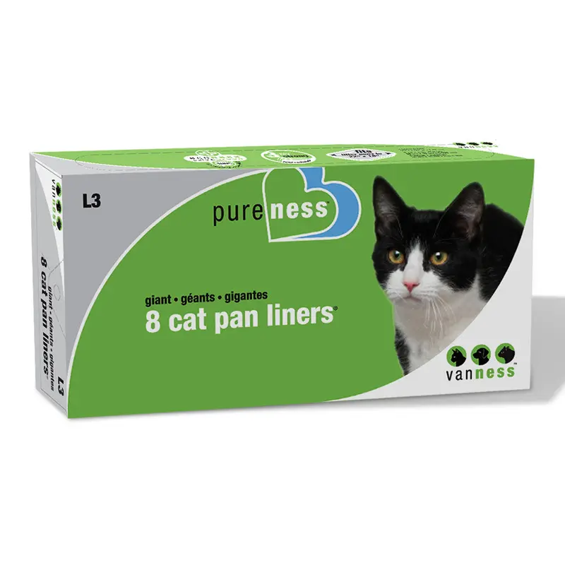 Van Ness Plastics Cat Pan Liner White Giant 8ct