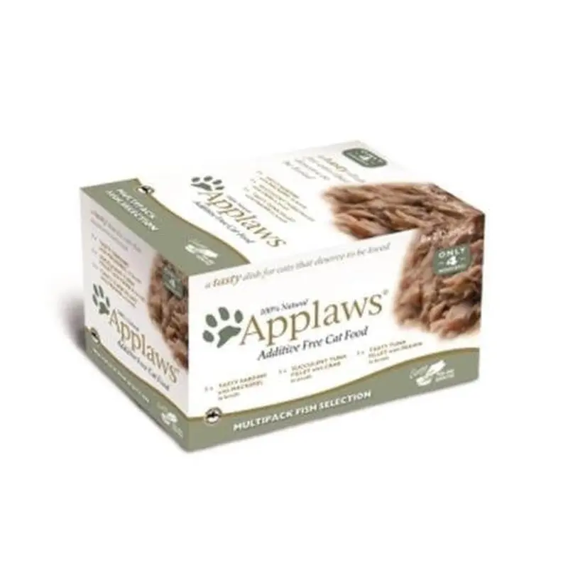 Applaws Cat Fish Peel Top Dish 4 Pack 2.12oz 