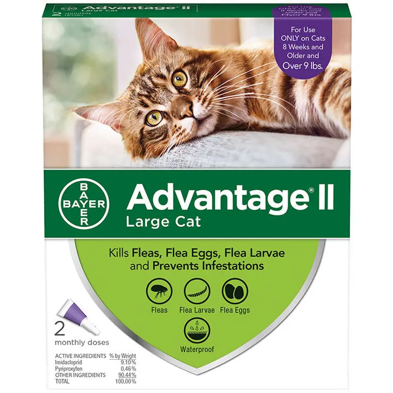 Advantage Ii Cat Large Cat 9lb 2 Pack