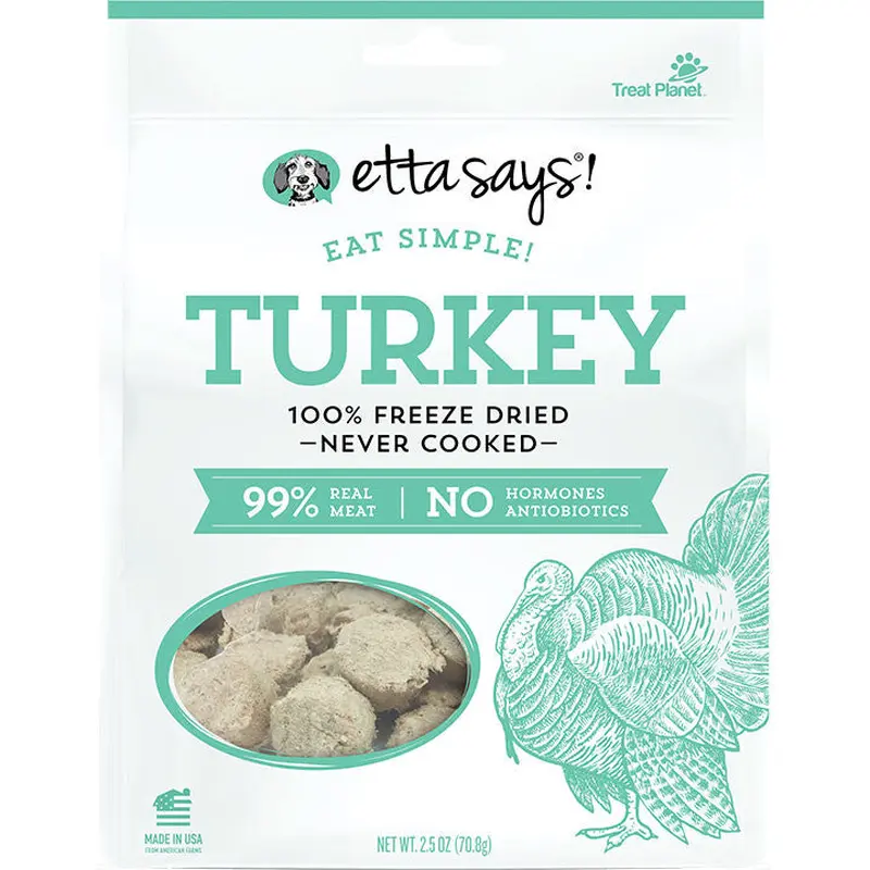 Etta Says Dog Freeze-Dried Simple Turkey 2.5oz 
