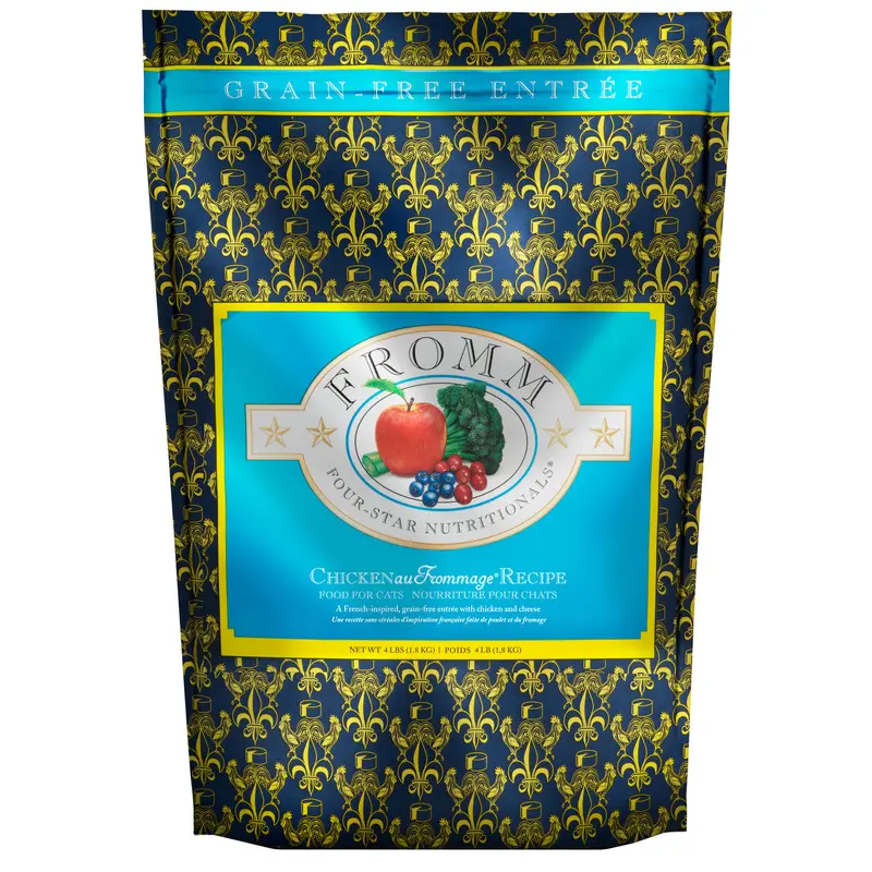 Fromm Four-Star Chicken Au Frommage Recipe Cat Food 4 lb