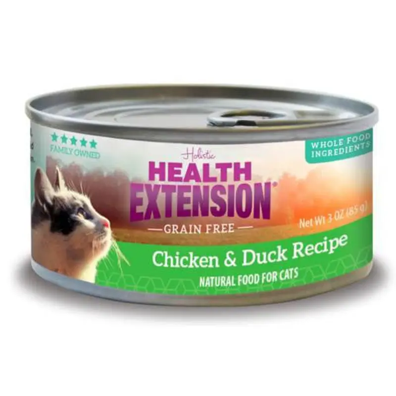 Health Extension Grain Free Chicken and Duck Wet Cat Food 24/3oz 