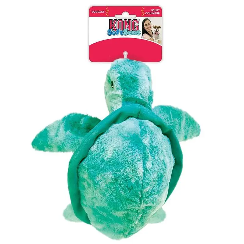 KONG Soft Seas Turtle Large Dog Toy 