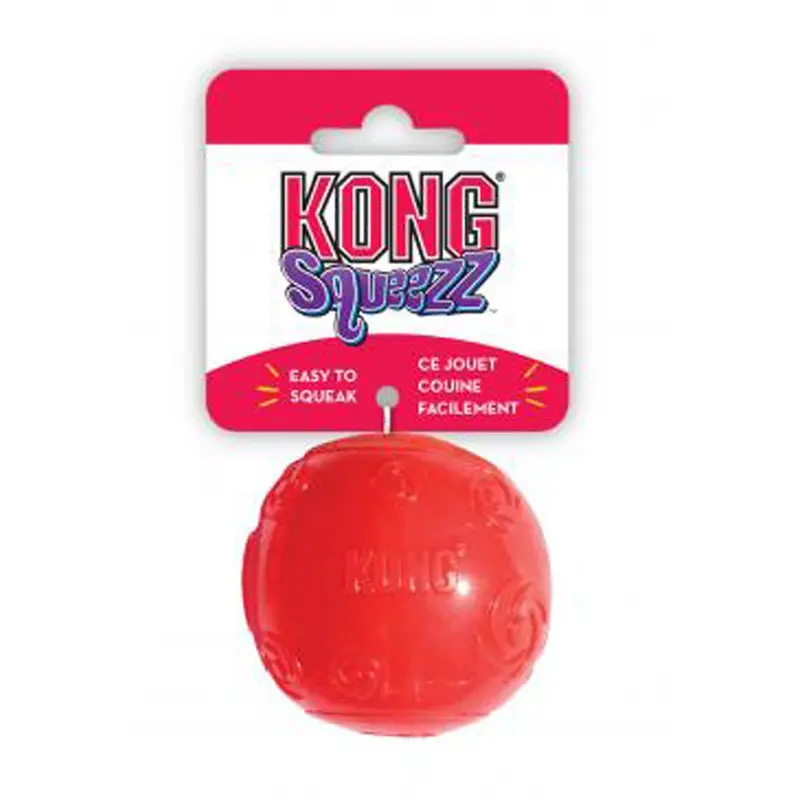 KONG Squeezz Ball Dog Toy Color Assorted MD (D)