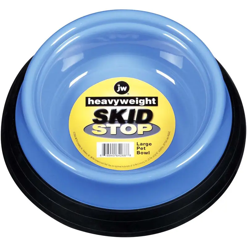 JW Pet Skid Stop Heavyweight Dog Bowl Assorted LG