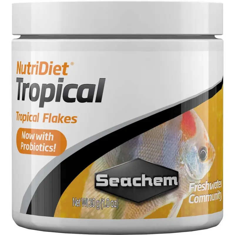 Seachem NutriDiet Tropical Flakes Fish Food 1 oz