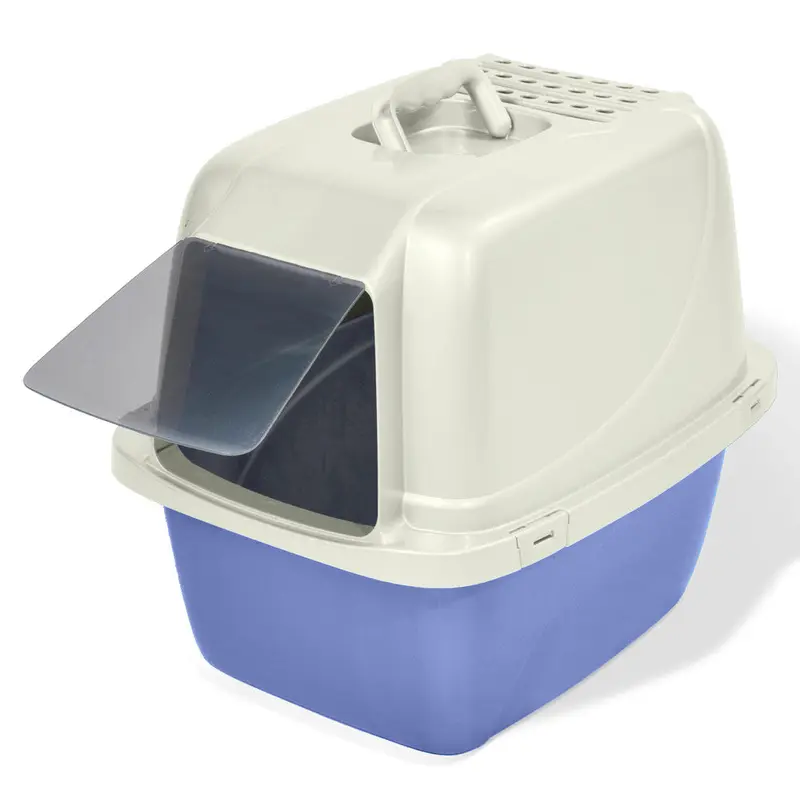 Van Ness Plastics Enclosed Cat Litter Box White LG