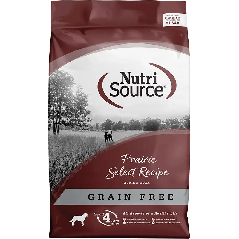NutriSource Prairie Select Grain Free Dog Food 15 lb 