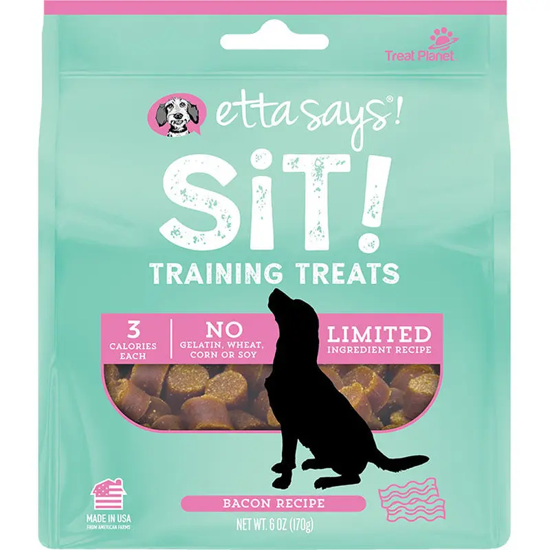 Etta Says Dog Sit Training Bacon 6oz 