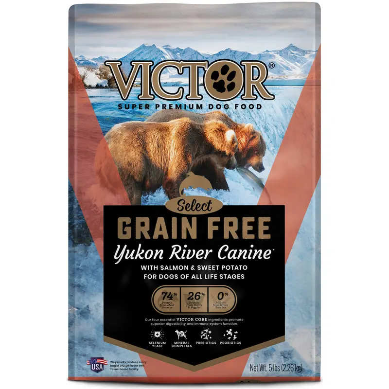 Victor Super Premium Dog Food Select Grain Free Dry Dog Food Yukon River 5lb