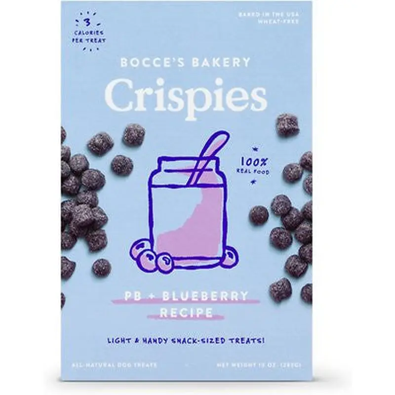 Bocce's Bakery Dog Crispies Peanut Butter & Blueberry 10oz 