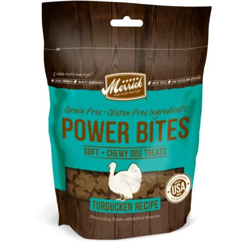 Merrick Power Bites Turducken Recipe 6oz 