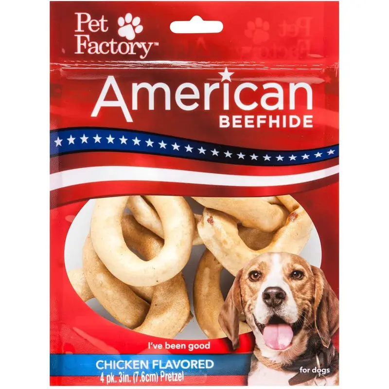 Pet Factory Ckn Pretzel 2.5" 4pck949173