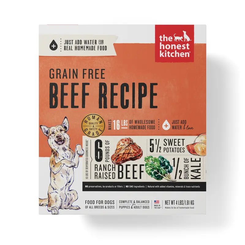 The Honest Kitchen Grain Free Dehydrated Dog Food - Beef - 4lb