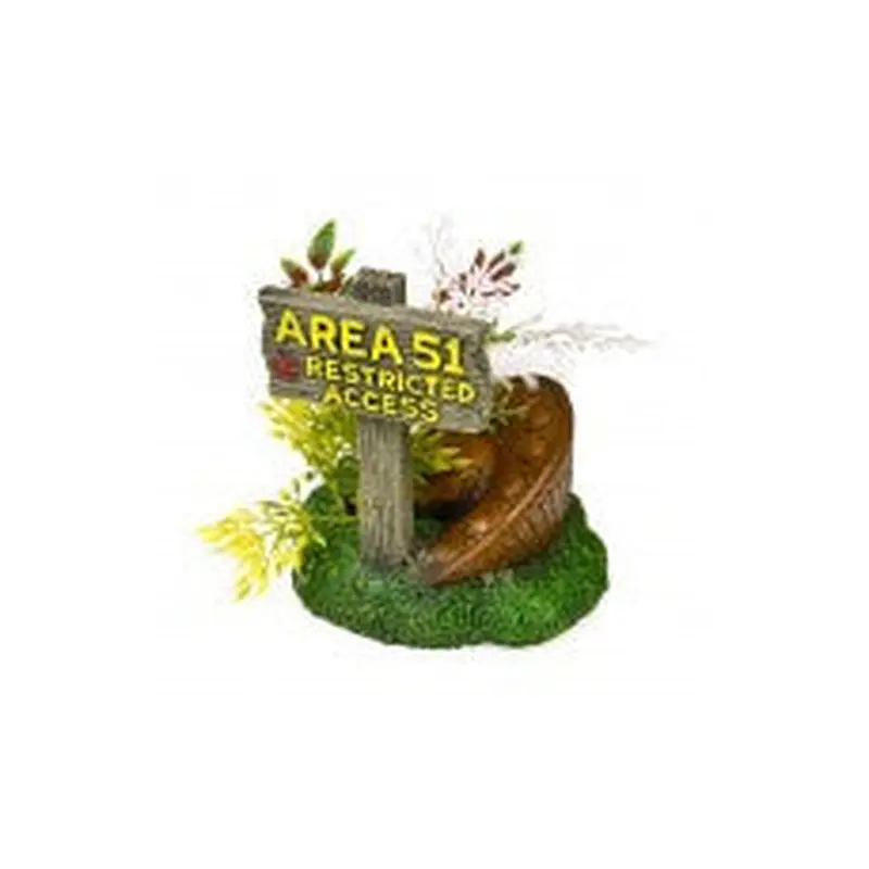 Blue Ribbon Exotic Environments Area 51 Sign with UFO 
