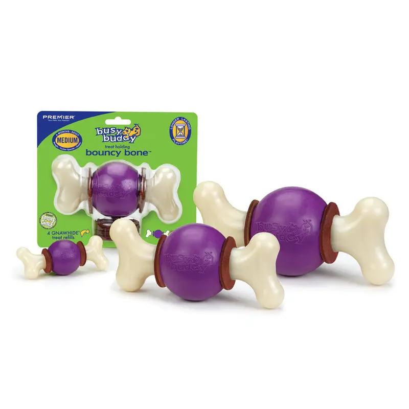 Busy Buddy Bouncy Bone Dog Chew Multi-Color SM