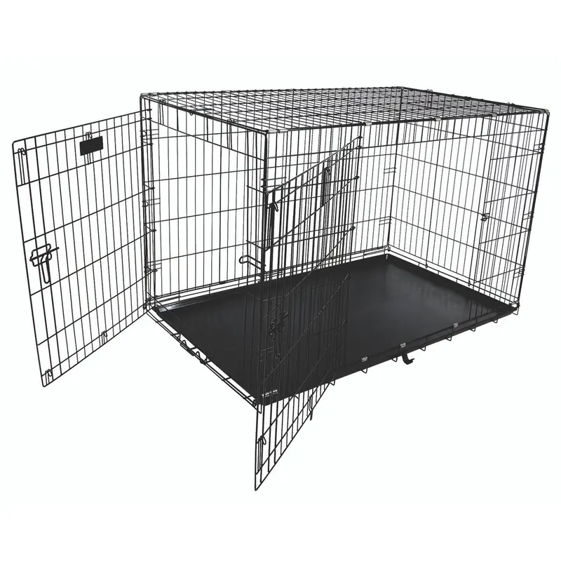 Petmate 2 Door Training Retreat Dog Kennel Black 48 in