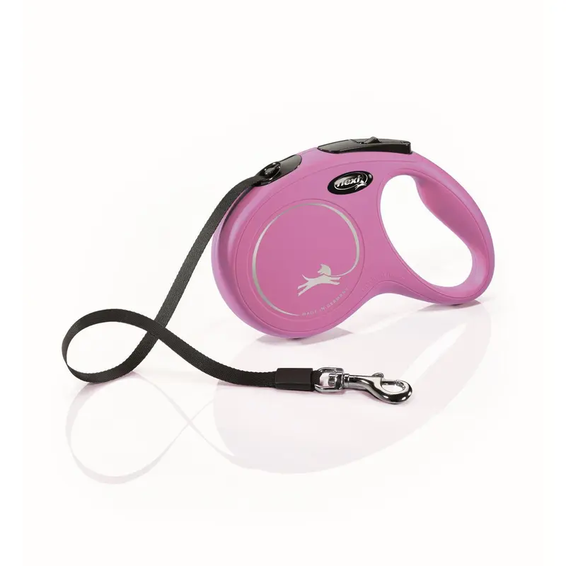 Flexi Flexi Classic Nylon Cord Dog Leash Pink 16ft MD up to 55lb