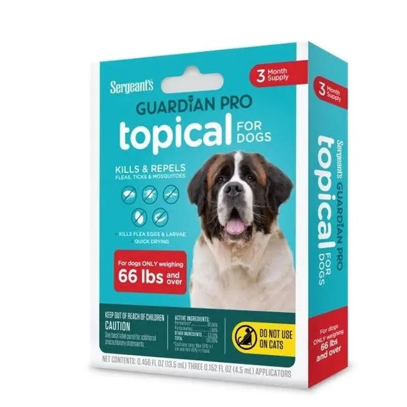 Guardian Pro Flea & Tick Squeeze On Dog under 33 lb 3 ct