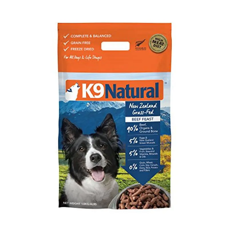 K9 Natural Beef Feast Raw Freeze-dried Dog Food-4-lb, Makes 16 Lbs Of Food-