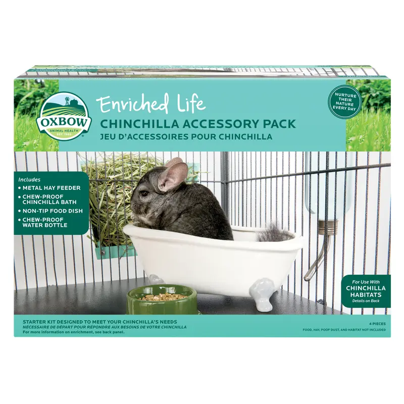 Oxbow Animal Health Enriched Life Chinchilla Accessory Pack Starter Kit One Size