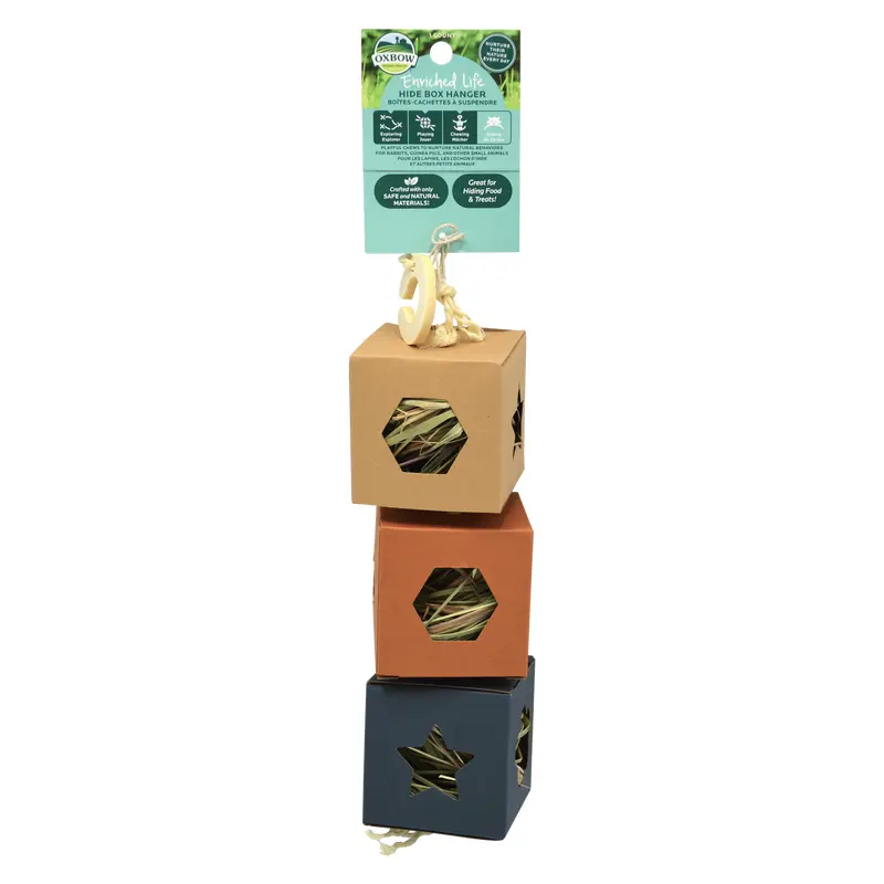 Oxbow Animal Health Enriched Life Hide Box Hanger Small Animal Chew One Size