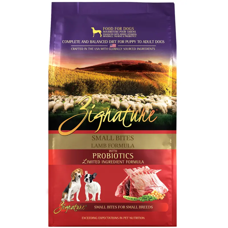 Zignature Lamb Formula Small Bites Dry Dog Food 4 lb