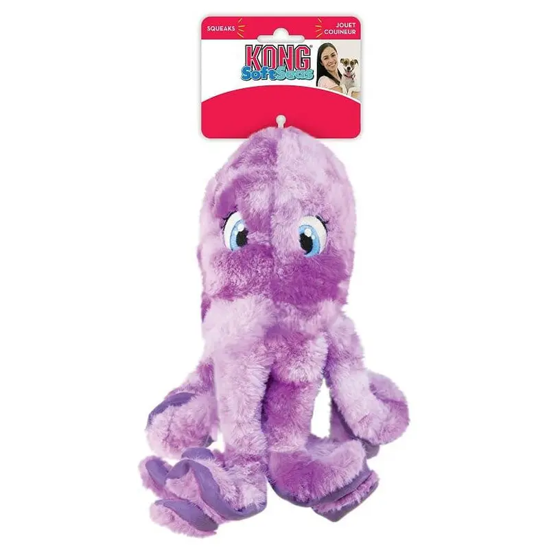 KONG Soft Seas Octopus Large Dog Toy 