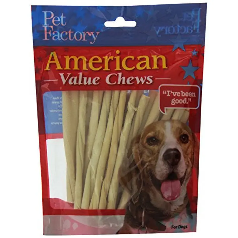 Pet Factory Bfhide Twst 5" 25pck 949157