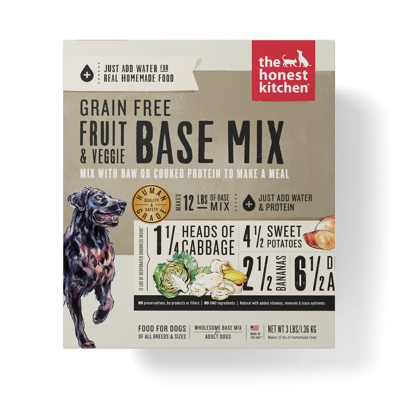 The Honest Kitchen Grain Free Base Mix Dry Dog Food - Fruit & Veggie - 3lb