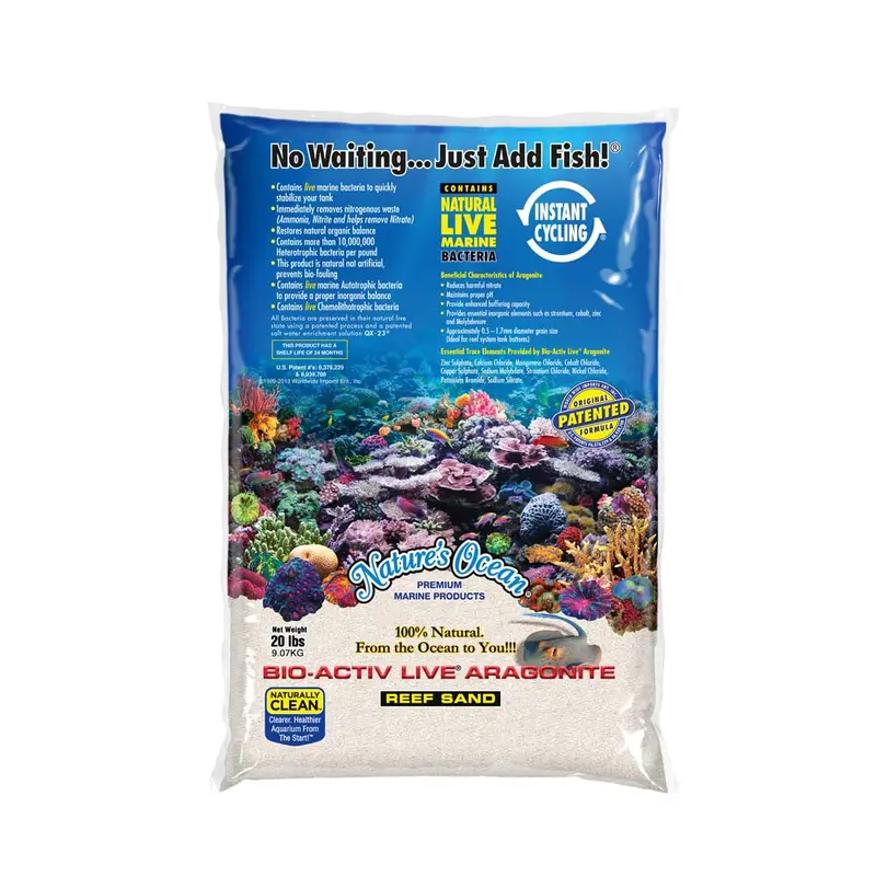 Nature's Ocean Bio-Activ Live Aragonite Live Sand #1 2/20 lb