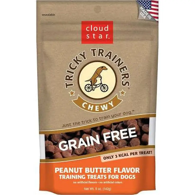 Cloud Star Tricky Trainers Chewy Grain Free Peanut Butter 5 oz. 