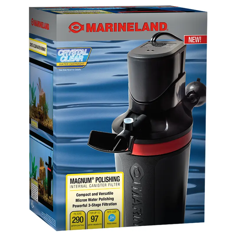 Marineland Magnum Polishing Internal Canister Filter Black