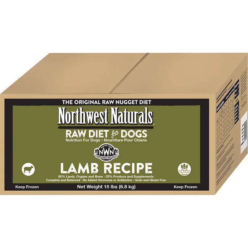 Northwest Naturals Dog Frozen Nuggets Lamb Bulk 15lb SD-5