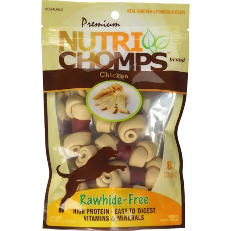 Scott Pet 8ct Chicken Mini Knot with Flavor Wrap 
