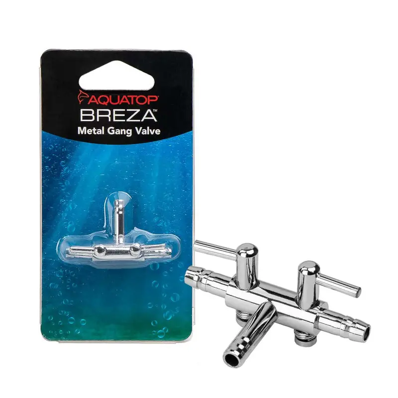 Aquatop BREZA Metal Gang Valve 2-Way Silver