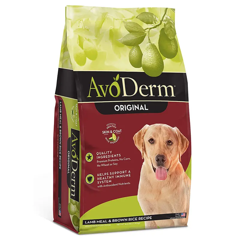 AvoDerm Dry Dog Food - Lamb & Brown Rice - 4.4lb Bag