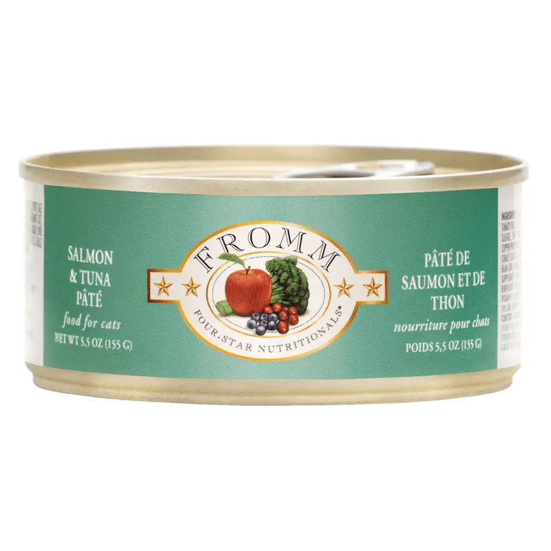 Fromm Four-Star Salmon & Tuna Pate Canned Cat Food 5.5 oz