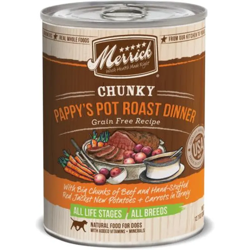 Merrick Chunky Pappy's Pot Roast Dinner 12/12.7oz 