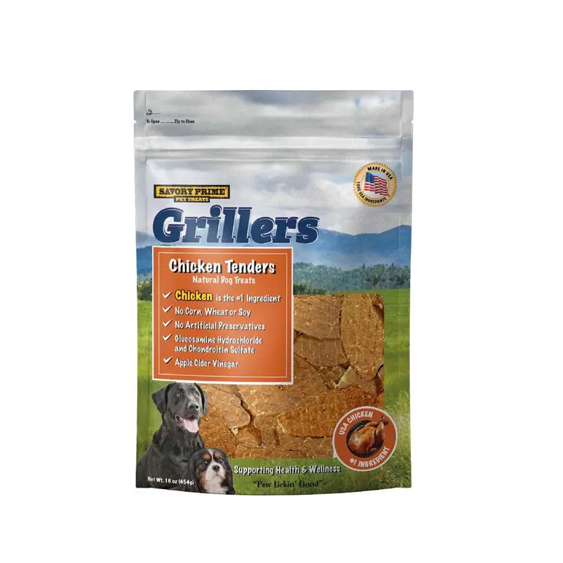 Savory Prime Girllers Jerky Tenders Dog Treats Chicken 16 oz