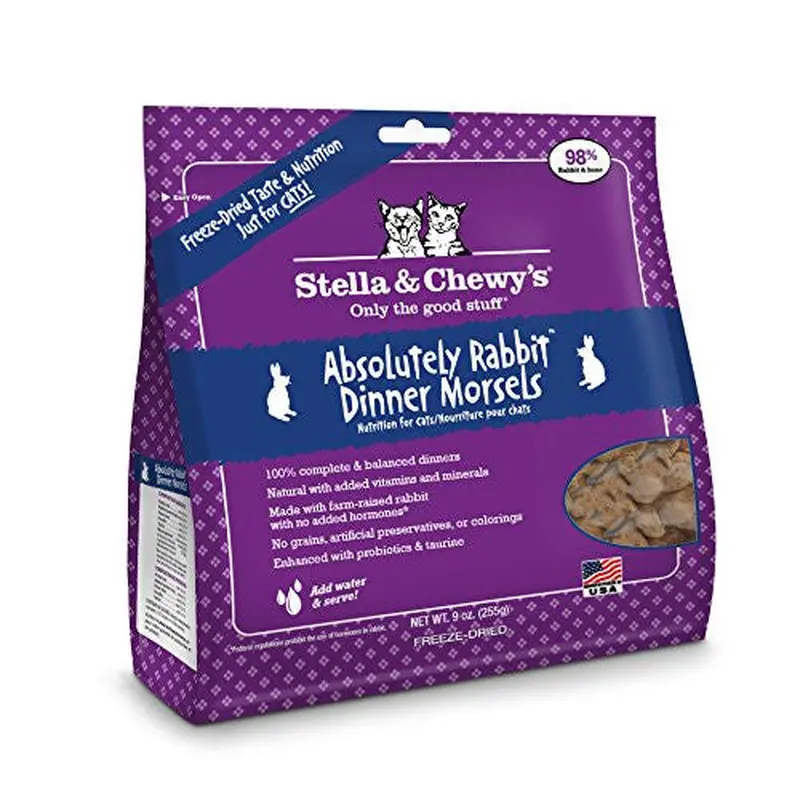 Stella & Chewy's Freeze-Dried Absolutely Rabbit Dinner for Cats 9Z 