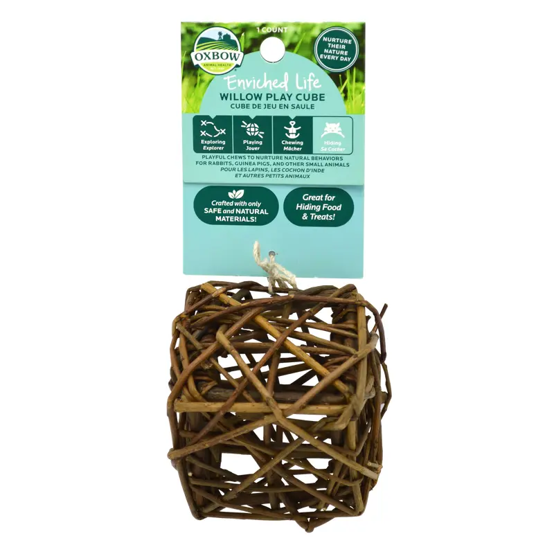Oxbow Animal Health Enriched Life Willow Play Cube Small Animal Chew One Size