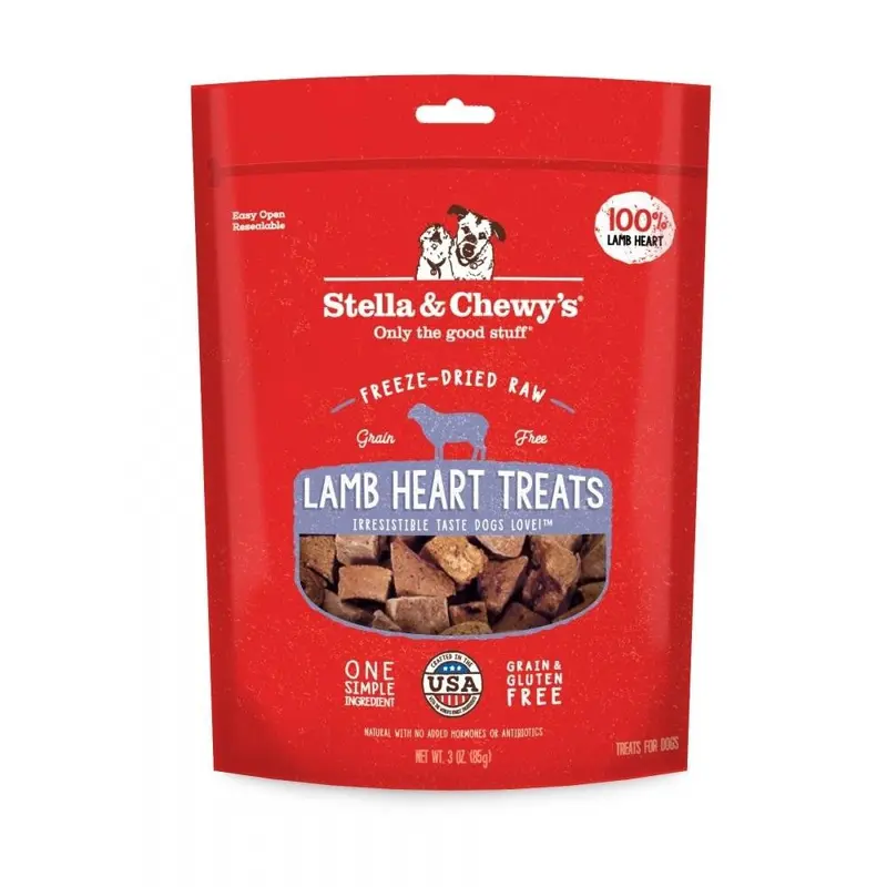 Stella & Chewy's Lamb Heart Treats 3 oz 