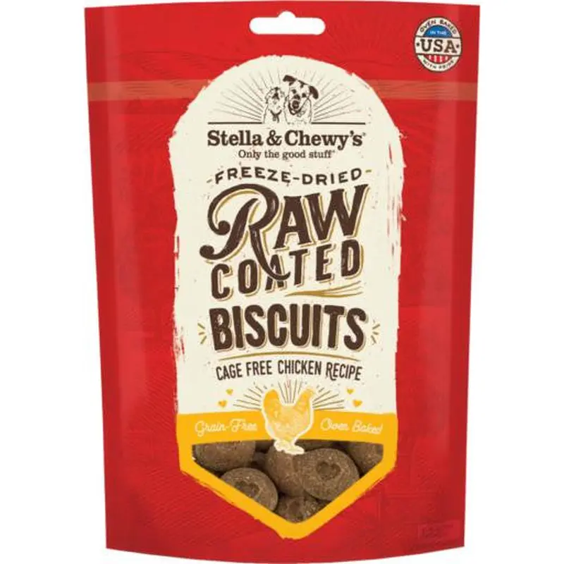 Stella & Chewy's Raw Coated Biscuits Cage-Free Chicken Recipe 9 oz 