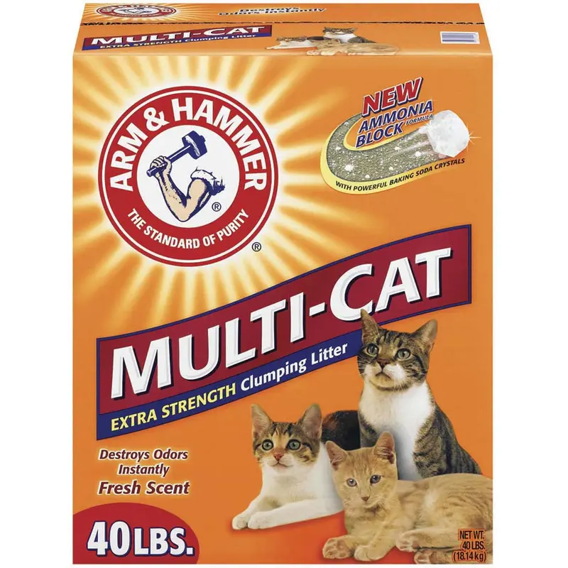 Arm & Hammer Multi-Cat Strength Clumping Cat Litter 40 lb