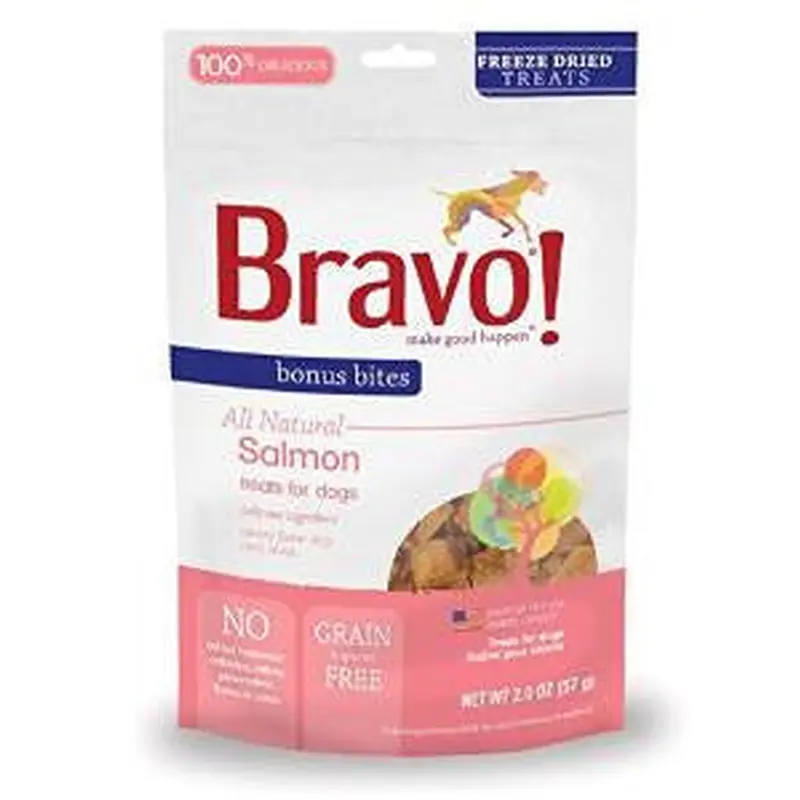 Bravo! Bonus Bites Freeze Dried Salmon - 2 oz. 