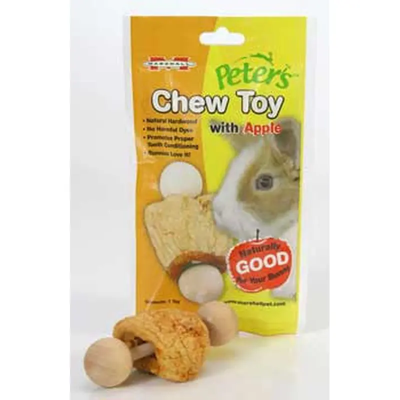 Marshall Rabbit Chew Toy with Apple Wood